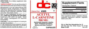 DC Acetyl L-Carnitine 500 mg - supplement