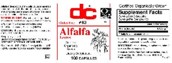 DC Alfalfa Leaves - supplement