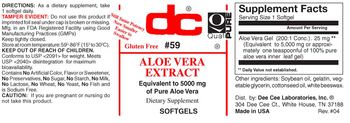 DC Aloe Vera Extract - supplement