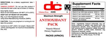 DC Antioxidant Pack - vitamin mineral supplement