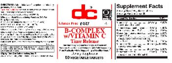 DC B-Complex w/Vitamin C Time Release - supplement