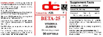 DC Beta-25 - supplement
