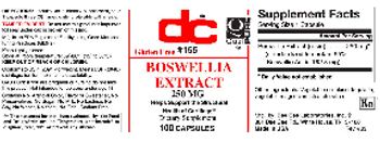 DC Boswellia Extract 250 mg - supplement