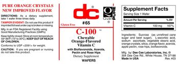 DC C-100 Chewable Orange-Flavored - supplement