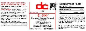 DC C-500 Chewable Orange-Flavored - supplement