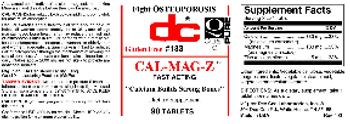 DC Cal-Mag-Z - supplement