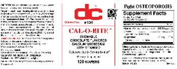 DC Cal-O-Bite Chewable Chocolate Flavored - supplement