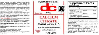 DC Calcium Citrate - supplement