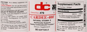 DC Cardee-400 - supplement
