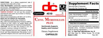 DC Cetyl Myristoleate Plus - supplement