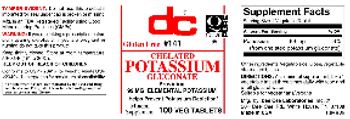 DC Chelated Potassium Gluconate - mineral supplement
