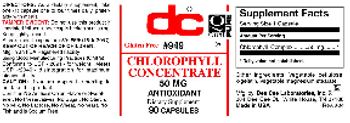 DC Chlorophyll Concentrate 50 mg - supplement