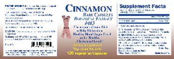 DC Cinnamon Bark Capsules Bontanical Extract - supplement