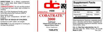 DC Cobatrate 2000 Natural Cherry Flavor - supplement