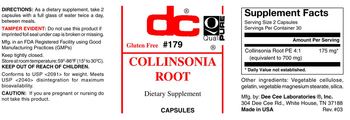 DC Collinsonia Root - supplement