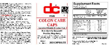 DC Colon Care Caps - supplement