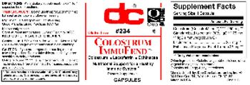 DC Colostrum ImmuFend - supplement