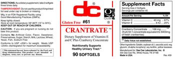 DC Crantrate - supplement of vitamins e and c plus cranberry concentrate
