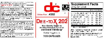 DC Dee-ToX 202 - herbal supplement