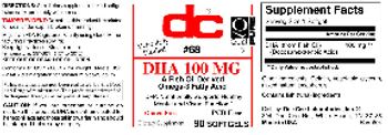 DC DHA 100 mg - supplement