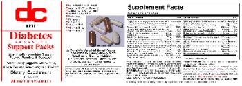 DC Diabetes Advanced Support Packs - supplement