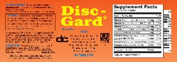 DC Disc-Gard - supplement of vitamin d c and b6 with calcium iron magnesium manganese potassium and zinc plus gluco