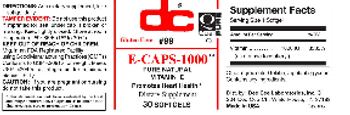 DC E-Caps-1000 - supplement