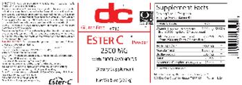 DC Ester C Powder 2500 mg - supplement