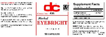 DC Eyebright - supplement