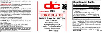 DC Formula 320 - supplement