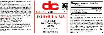 DC Formula 343 - supplement