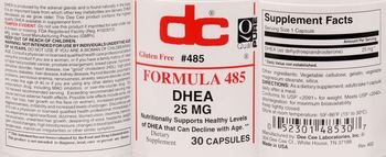 DC Formula 485 DHEA 25 mg - supplement