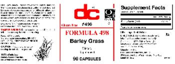 DC Formula 498 Barley Grass - supplement