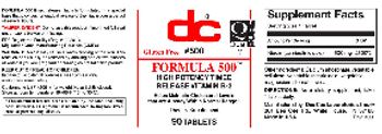 DC Formula 500 - supplement