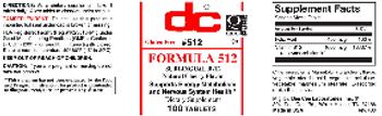 DC Formula 512 - supplement