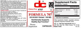 DC Formula 707 - supplement