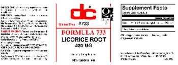 DC Formula 733 - supplement