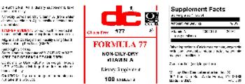 DC Formula 77 - supplement
