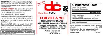 DC Formula 902 - supplement