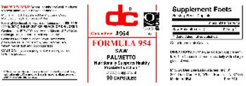 DC Formula 954 - supplement