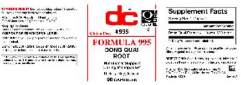 DC Formula 995 - supplement