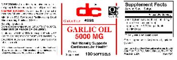 DC Garlic Oil 5000 mg - supplement