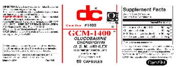 DC GCM-1400 - supplement