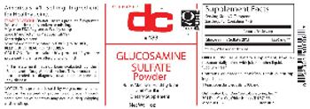 DC Glucosamine Sulfate Powder - supplement