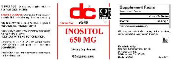 DC Inositol 650 mg - supplement