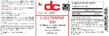 DC L-Glutamine 500 - supplement
