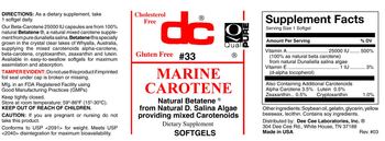 DC Marine Carotene - supplement