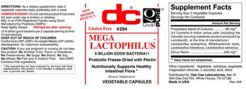 DC Mega Lactophilus - supplement