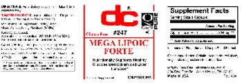 DC Mega Lipoic Forte - supplement