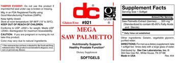 DC Mega Saw Palmetto - supplement